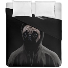 Gangsta Pug Duvet Cover Double Side (california King Size) by Valentinaart