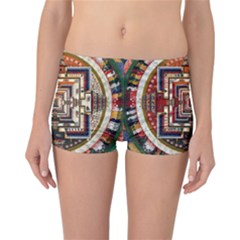 Colorful Mandala Reversible Boyleg Bikini Bottoms by BangZart