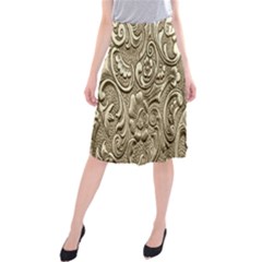 Golden European Pattern Midi Beach Skirt by BangZart