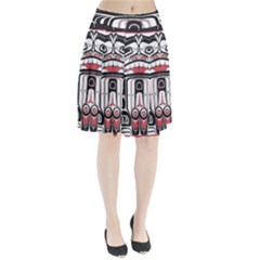 Ethnic Traditional Art Pleated Skirt by BangZart