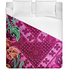 Pink Batik Cloth Fabric Duvet Cover (california King Size) by BangZart