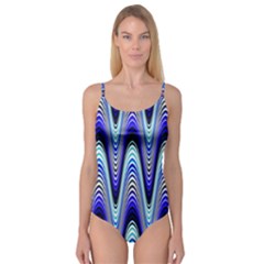 Waves Blue Camisole Leotard  by Colorfulart23