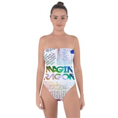 Imagine Dragons Quotes Tie Back One Piece Swimsuit by BangZart