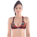 Colorful Leaves Plunge Bikini Top View1