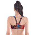 Colorful Leaves Plunge Bikini Top View2