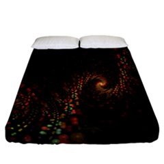 Multicolor Fractals Digital Art Design Fitted Sheet (california King Size) by BangZart