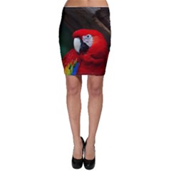 Scarlet Macaw Bird Bodycon Skirt by BangZart