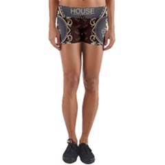 Coffee House Yoga Shorts by BangZart