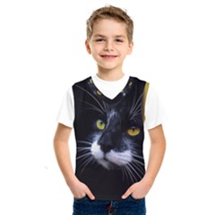 Face Black Cat Kids  Sportswear by BangZart