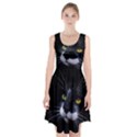 Face Black Cat Racerback Midi Dress View1