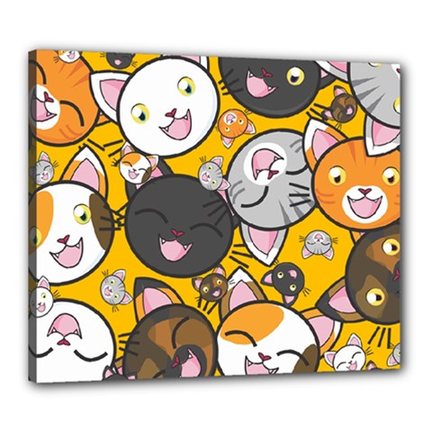 Cats Cute Kitty Kitties Kitten Canvas 24  X 20  by BangZart