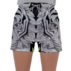 Tiger Head Sleepwear Shorts by BangZart