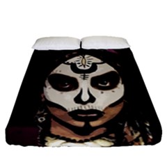 Voodoo  Witch  Fitted Sheet (queen Size) by Valentinaart