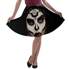 Voodoo  Witch  A-line Skater Skirt by Valentinaart