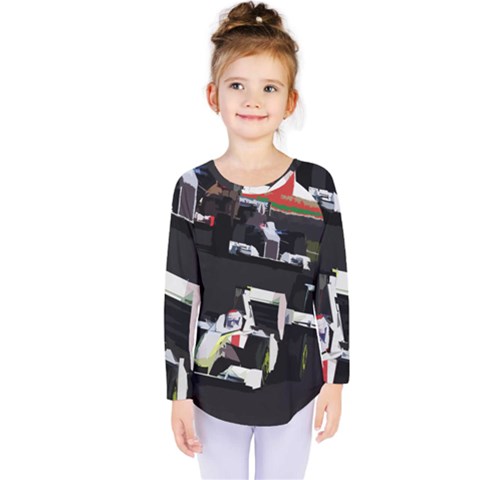 Formula 1 Kids  Long Sleeve Tee by Valentinaart