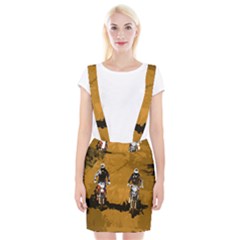 Motorsport  Braces Suspender Skirt by Valentinaart