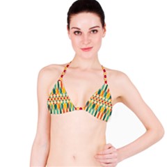 Festive Pattern Bikini Top by linceazul