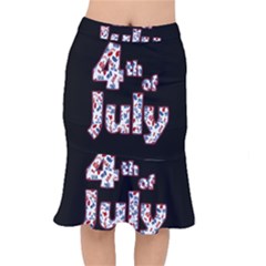 4th Of July Independence Day Mermaid Skirt by Valentinaart