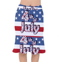 4th Of July Independence Day Mermaid Skirt by Valentinaart