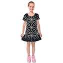 Ornate Chained Atrwork Kids  Short Sleeve Velvet Dress View1