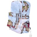 Christmas, Santa Claus With Reindeer Full Print Backpack View3