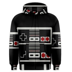 Video Game Controller 80s Men s Zipper Hoodie by Valentinaart