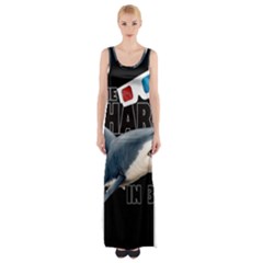 The Shark Movie Maxi Thigh Split Dress by Valentinaart