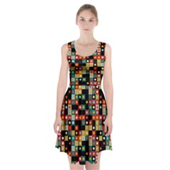 Colors On Black Racerback Midi Dress by linceazul