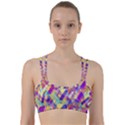 Colorful abstract background Line Them Up Sports Bra View1