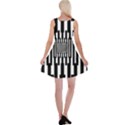 Black Stripes Endless Window Reversible Velvet Sleeveless Dress View2