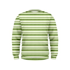 Spring Stripes Kids  Sweatshirt by designworld65