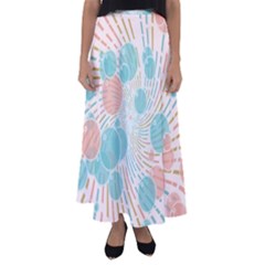 Bubbles Flared Maxi Skirt by linceazul