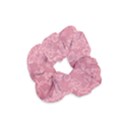 Floral Rose Flower Embroidery Pattern Velvet Scrunchie View1