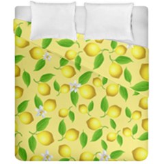 Lemon Pattern Duvet Cover Double Side (california King Size) by Valentinaart