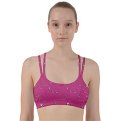 Rhino Pattern Wallpaper Vector Line Them Up Sports Bra by Nexatart