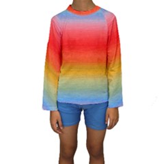 Ombre Kids  Long Sleeve Swimwear by ValentinaDesign