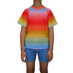 Ombre Kids  Short Sleeve Swimwear by ValentinaDesign