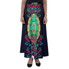 Rain Meets Sun In Soul And Mind Flared Maxi Skirt by pepitasart