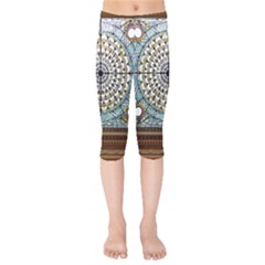 Stained Glass Window Library Of Congress Kids  Capri Leggings 