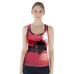 Open Sea Racer Back Sports Top by Valentinaart