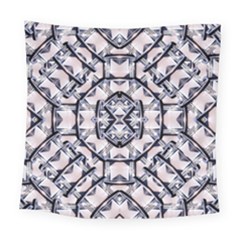 Futuristic Geo Print Square Tapestry (large) by dflcprints