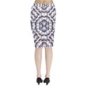 Futuristic Geometric Pattern  Midi Wrap Pencil Skirt View2