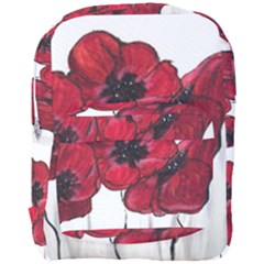 Main Street Poppies Hr Aceo Full Print Backpack by artbyjacquie