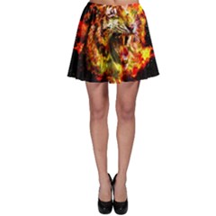 Fire Tiger Skater Skirt by stockimagefolio1