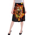 Fire tiger Midi Beach Skirt View1