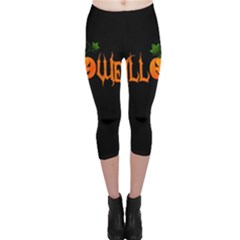 Halloween Capri Leggings  by Valentinaart