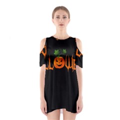 Halloween Shoulder Cutout One Piece by Valentinaart