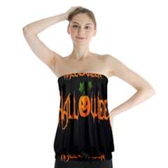 Halloween Strapless Top by Valentinaart