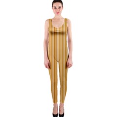 Brown Verticals Lines Stripes Colorful Onepiece Catsuit by Mariart