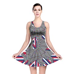 Alternatively Mega British America Dragon Illustration Reversible Skater Dress by Mariart